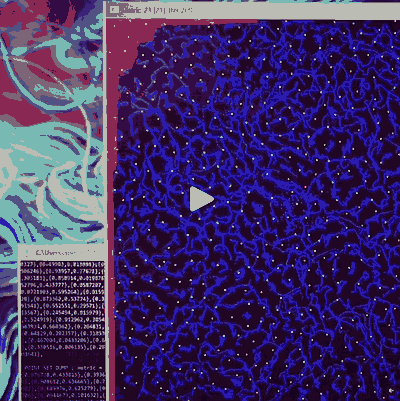 ...it's the visualization of a small program that tries to generate point sets with as-gradual-as-possible minimum distance decrease