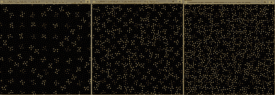 Alternating maximum-distance point choice with minimum-to-last added: forces clumping.