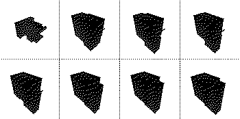 Solution evolving over time (visualized from a single, fixed viewpoint).